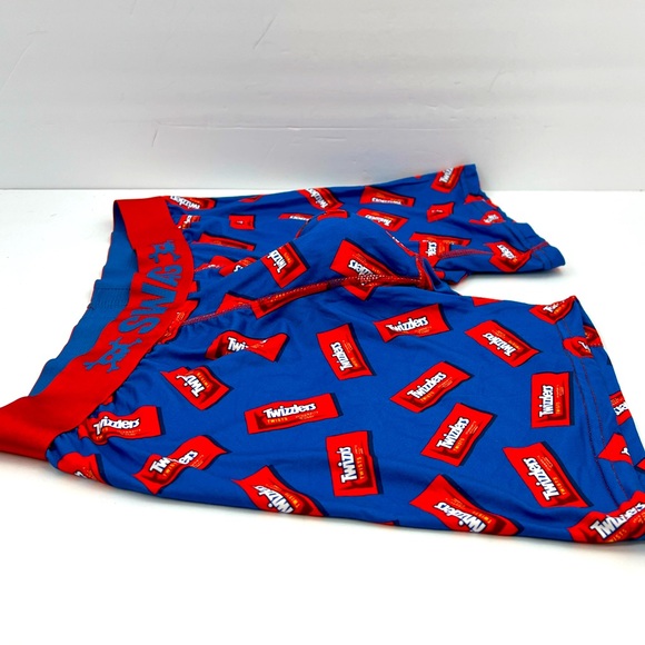 SWAG, TWIZZLERS MEN’S BLUE BOXER BRIEFS,92% MICROPOLYESTER 8% ELASTANE, LARGE - Picture 9 of 10